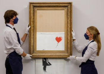 Banksy’s Shredded Painting Auctioned Off for Record $25.4 Million at Sotheby’s