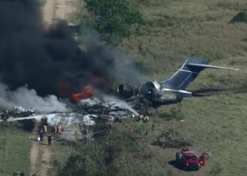 Video Shows Aftermath of Plane Crash Carrying 21 People That Left 1 Injured