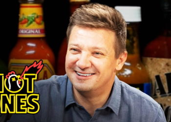 Jeremy Renner Goes Blind in One Eye While Eating Spicy Wings Spicy Wings | Hot Ones