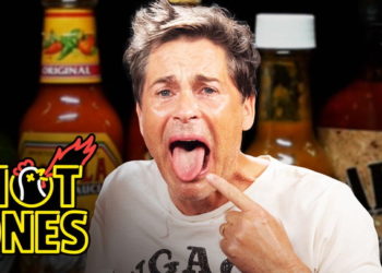 Rob Lowe Ruins Thanksgiving By Eating Spicy Wings | Hot Ones