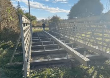 Man Charged With Theft After Police Locate Stolen 58-Foot-Long Pedestrian Bridge