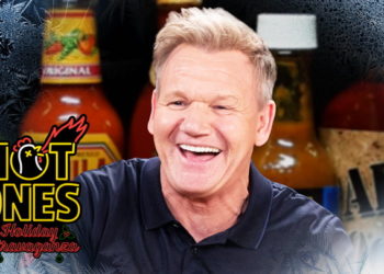 Gordon Ramsay Returns for the Hot Ones Holiday Extravaganza | Hot Ones