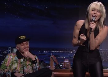 Watch Miley Cyrus Serenade Pete Davidson on ‘The Tonight Show’