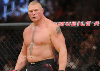 Watch WWE Superstar Brock Lesnar Body Slam Wee-Man Through Restaurant Table