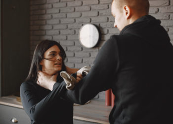 My girlfriend threw water at my face during an argument.