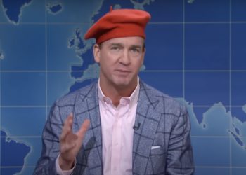 Peyton Manning Stops by ‘SNL’s Weekend Update to Talk Football, Ends Up Reviewing ‘Emily in Paris’ Instead