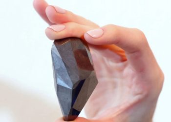 Sotheby’s Unveils 555-Carat Black Diamond That’s Expected to Get Millions at Auction