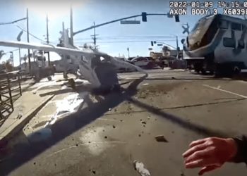 Video Shows Pilot Pulled From Crashed Plane Just Before It Was Hit by Train