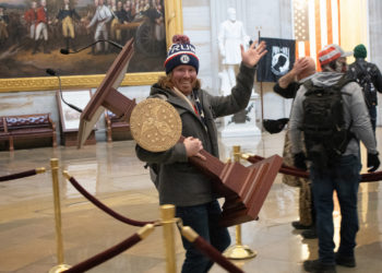 Florida Man Photographed Holding Nancy Pelosi’s Lectern During Capitol Riot Sentenced to Prison