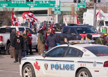 ‘Freedom Convoy’ Protesters Block Three U.S.-Canada Border Crossings
