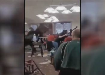 Video Shows Massive Brawl at Golden Corral That Allegedly Started Because Restaurant Ran Out of Steak