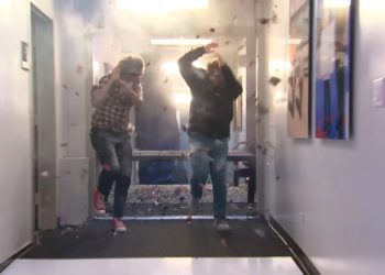 Johnny Knoxville Runs Obstacle Course Full of ‘Jackass’ References on ‘Corden’