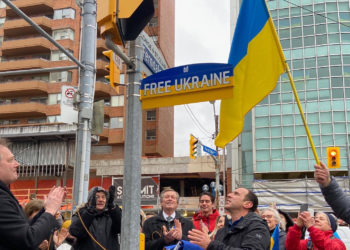 Toronto Deems Area Outside the Russian Consulate ‘Free Ukraine Square’