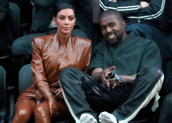 Kanye West and Kim Kardashian Spotted Together at Saint’s Soccer Match