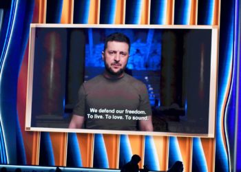 President Zelensky Shares Grammy Speech, Says Musicians in Ukraine ‘Wear Body Armor Instead of Tuxedos’