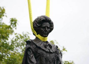 Margaret Thatcher Statue Egged After Hometown Unveiling