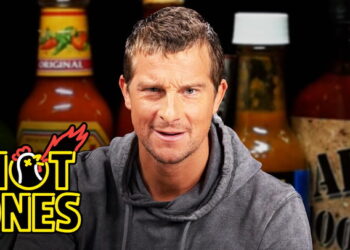 Bear Grylls Battles For Survival Against Spicy Wings | Hot Ones