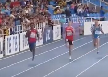 Italian Decathlete Suffers Wardrobe Malfunction That Prevents Him From Winning Race