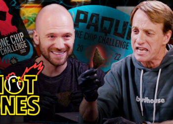 Tony Hawk Turns Blue While Taking the Paqui® #OneChipChallenge