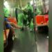 Video Shows Alleged Altercation Involving Group Wearing Green Bodysuits on NYC Subway