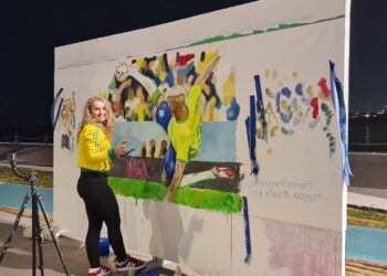 Vancouver Artist Carling Jackson Paints Murals At The World Cup