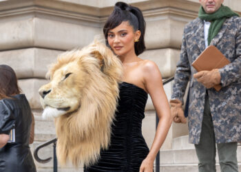 Kylie Jenner Sparks Reactions Wearing Faux Lion Head Dress for Schiaparelli