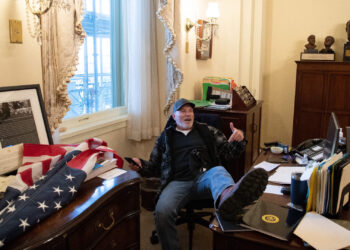 Man Who Put Feet on Nancy Pelosi’s Desk During Jan. 6 Riot Found Guilty