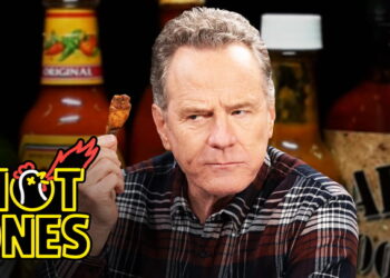 Bryan Cranston Fully Commits While Eating Spicy Wings | Hot Ones