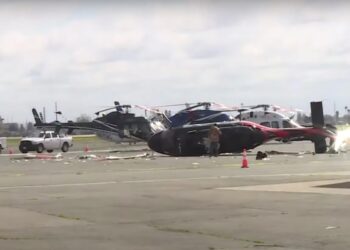 Suspected Thief Crashes Helicopter at Sacramento Airport