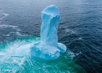 Picture of Giant Phallic Iceberg Off Coast of Dildo, Newfoundland Goes Viral