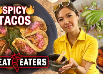 SPICY Mexican Food Tour! Backyard Tacos + LUXE Seafood | Heat Eaters