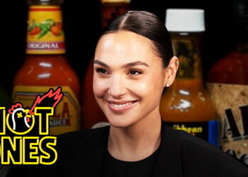 Gal Gadot Does a Spit Take While Eating Spicy Wings | Hot Ones