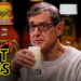 Louis Theroux Attacks the Shark While Eating Spicy Wings | Hot Ones