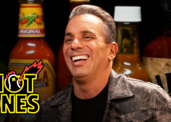 Sebastian Maniscalco Is Thankful While Eating Spicy Wings | Hot Ones